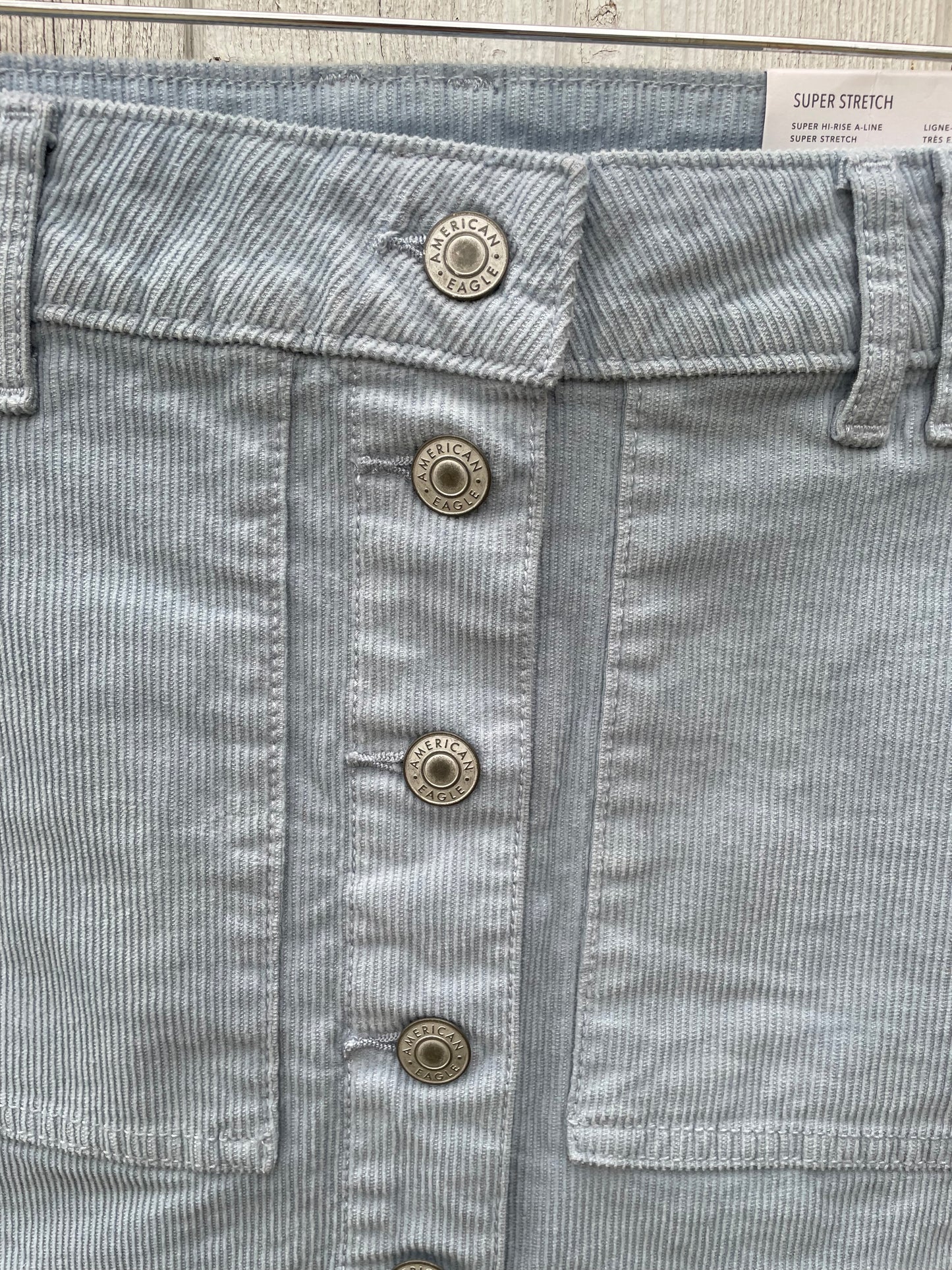 American Eagle: Button Front Corduroy Mini Skirt